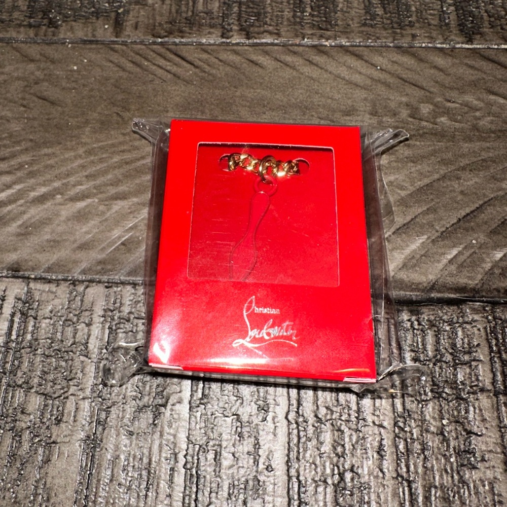 Christian Louboutin Red Signature shoe Silhouette Necklace - Picture 9 of 16